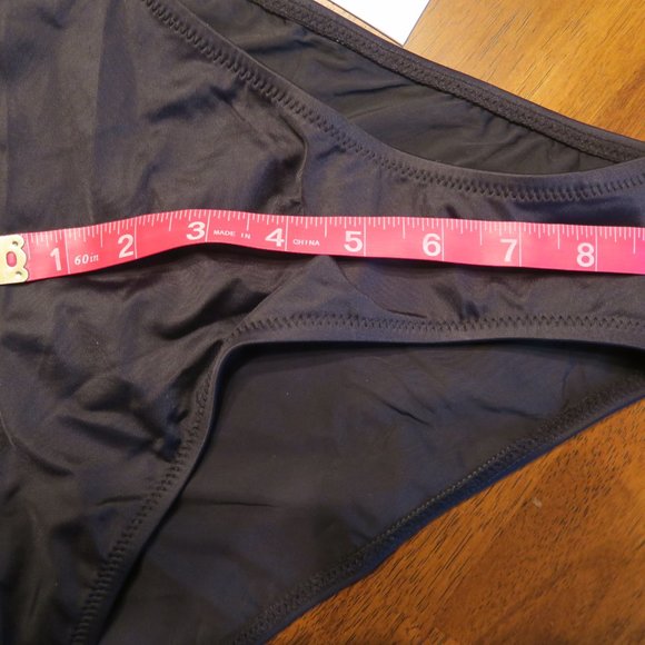 Girlfriend Collective. Black Volley Cheeky Bikini Bottom. Size XL NWT. - Picture 7 of 10